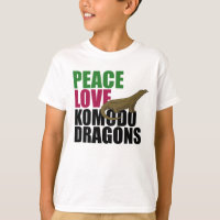 Peace Love Komodo Dragon Kids