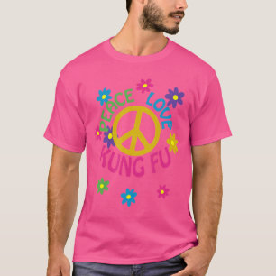 Camiseta Peace Love Kung Fu
