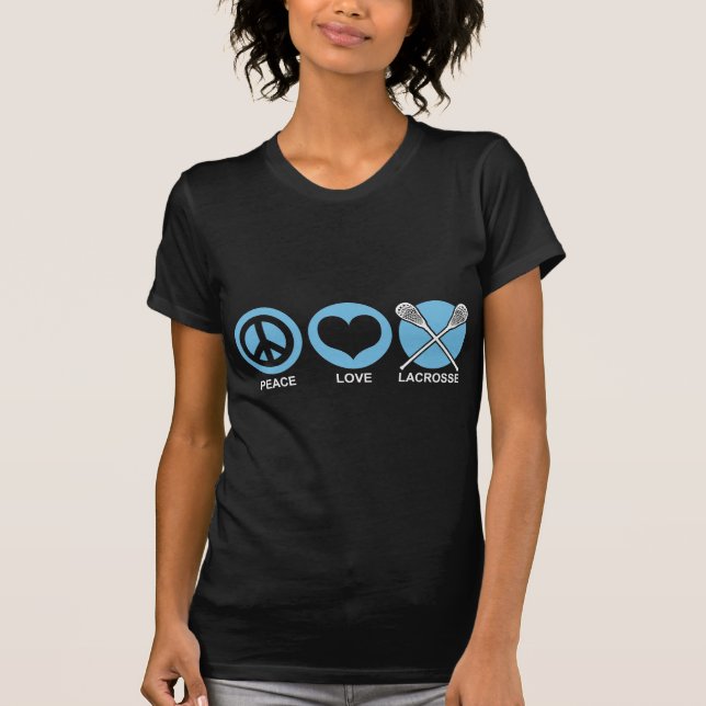 Camiseta Peace Love Lacrosse (Frente)