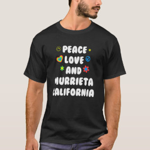 Camiseta Peace Love Murrieta California Patriotic Ca Patrio