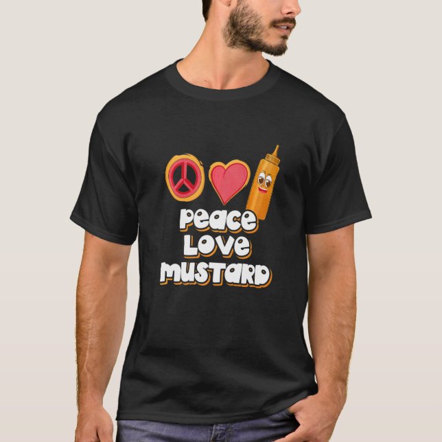 Camiseta Peace Love Mustard (Frente)