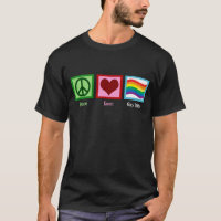 Peace Love Orgulho gay Parade Rainbow Flag