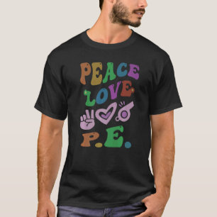 Camiseta PEACE LOVE P E Escola Superior de Groovy