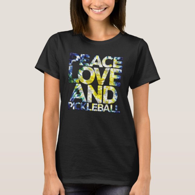 Camiseta Peace Love Pickleball   Pickleball Player Fan Quot (Frente)