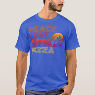 Camiseta Peace Love Pizza Amantes I Love Pizza 368