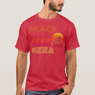 Camiseta Peace Love Pizza Amantes I Love Pizza 376