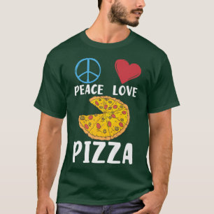 Camiseta Peace Love Pizza Snack Pizzalove Pizza 12462663