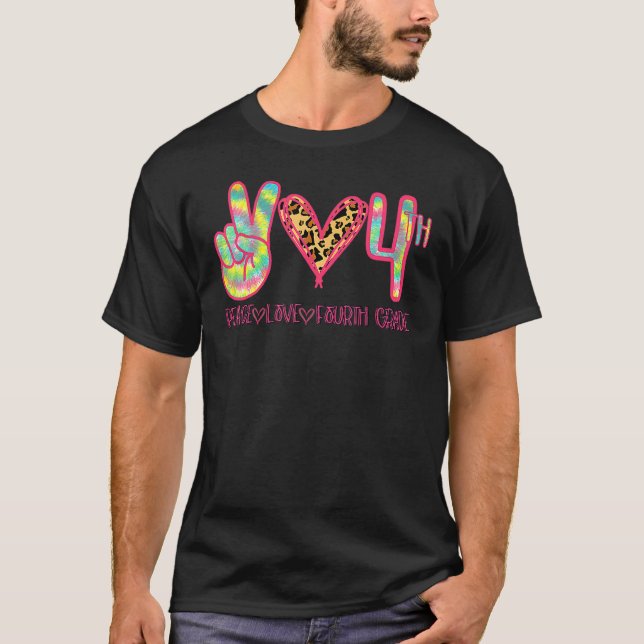Camiseta Peace Love Quarto 4º Grau Esquadrão De Volta À Esc (Frente)