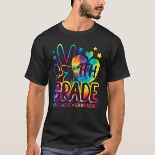 Camiseta Peace Love Quarto Grau De Volta À Equipe Da Escola
