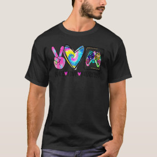 Camiseta Peace Love Radiology Colorful X Ray Technicy Rad