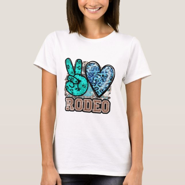 Camiseta Peace Love Rodeo (Frente)