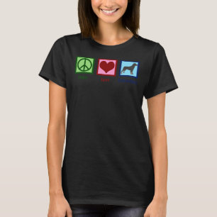 Camiseta Peace Love Rottweilers