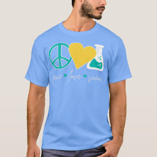 Camiseta Peace Love Science III 1