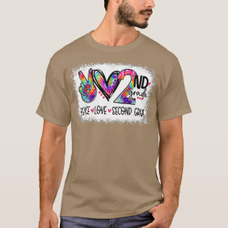 Camiseta Peace Love Segundo Grau Tie Dye Professor Bl