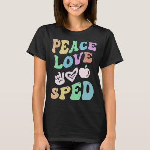 Camiseta PEACE LOVE SPED Retro Special Education Sch