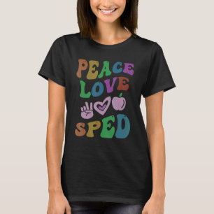 Camiseta PEACE LOVE SPED Retro Special Education Sch