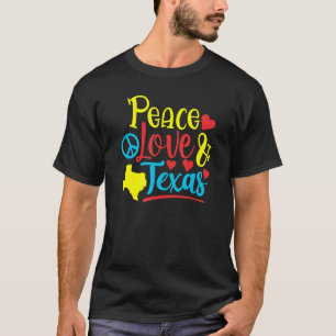 Camiseta Peace Love & Texas