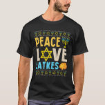 Camiseta Peace Love Trava Engraçado Hanukkah Chanukah judeu<br><div class="desc">Peace Love Trava Engraçado Hanukkah Chanukah judeu C</div>