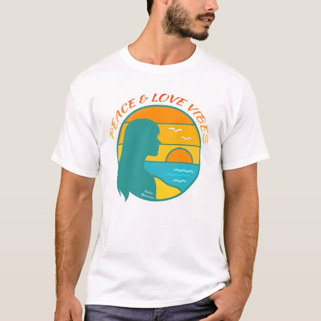Camiseta Peace & Love Vibes (Frente)