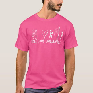Camiseta Peace Love Voleibol
