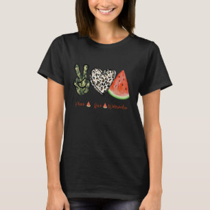 Camiseta Peace Love Watermelon Happy Watermelon Day Fruta M