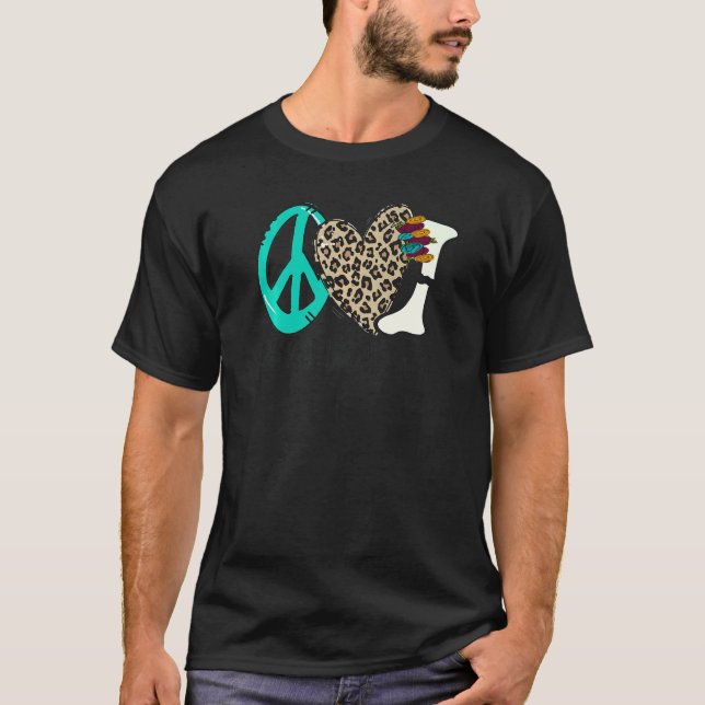 Camiseta Peace Love X ray Radiology Technician Radiologist  (Frente)