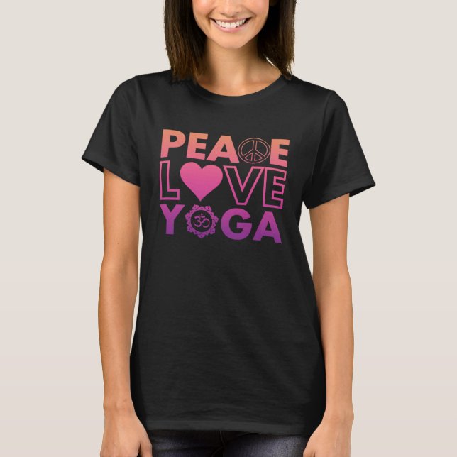 Camiseta Peace Love Yoga (Frente)