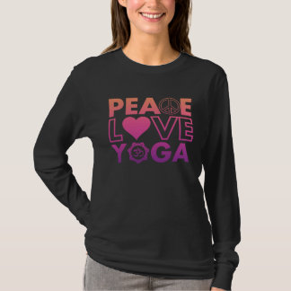 Camiseta Peace Love Yoga