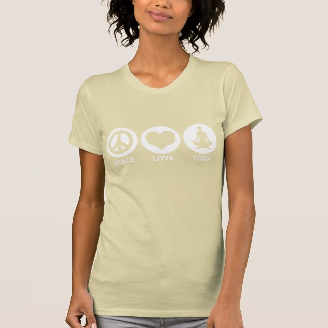 Camiseta Peace Love Yoga (Frente)