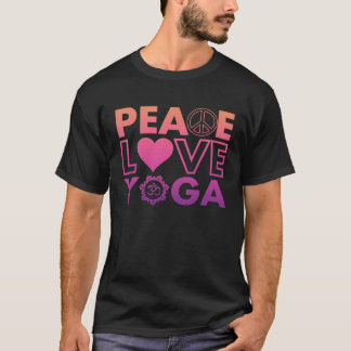 Camiseta Peace Love Yoga