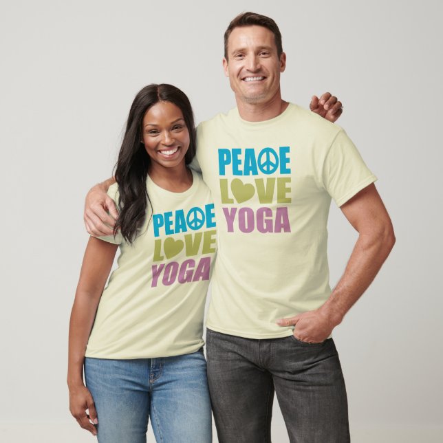 Camiseta Peace Love Yoga (Unissex)