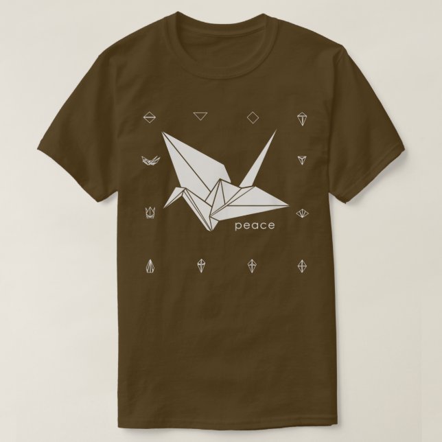 Camiseta Peace Origami Crane Japonês (Frente do Design)