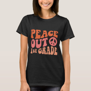 Camiseta Peace Out 1rua Grade Funny Retro 70's Last Day Of