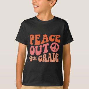 Camiseta PEACE Out 4º ano - Retro Funny 70's Último Dia de
