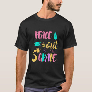 Camiseta Peace Out 5 Grade Hello Summer Summer para Legal V