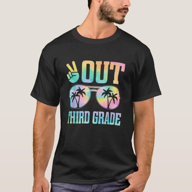 Camiseta Peace Out Third Grade Last Day of School Graduatio (Frente)