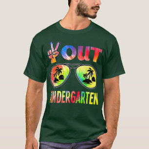Camiseta Peace Out Tie Dye Sunglasses Sunset Last Day Of Ki