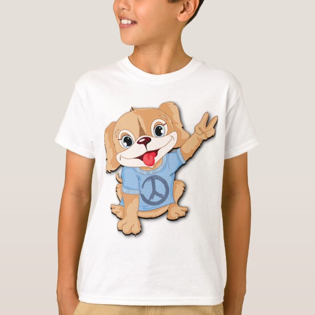 Camiseta Peace Puppy (Frente)
