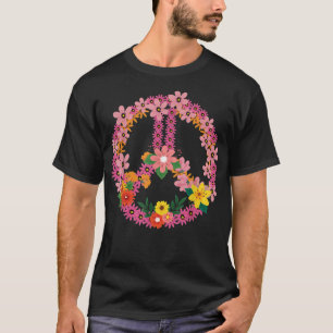Camiseta PEACE SIGN LOVE 60s 70s Tie Dye Hippie Halloween C