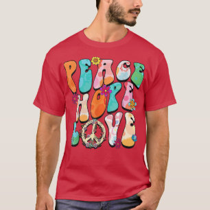 Camiseta PEACE SIGN LOVE 60s 70s Tie Dye Hippie Halloween C