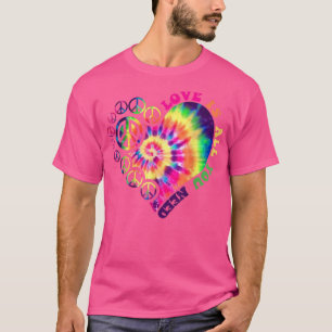 Camiseta PEACE SIGN LOVE 60s 70s Tie Dye Hippie Halloween C