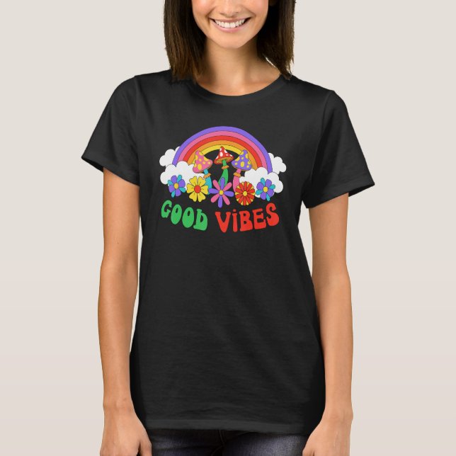 Camiseta PEACE SIGN LOVE 60s 70s Tie Dye Hippie Halloween C (Frente)