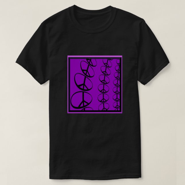Camiseta Peace Signs Fractal T-Shirt (Frente do Design)