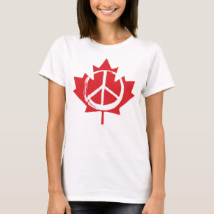 Camiseta Peace Symbol Canada is Not for Sale to USA