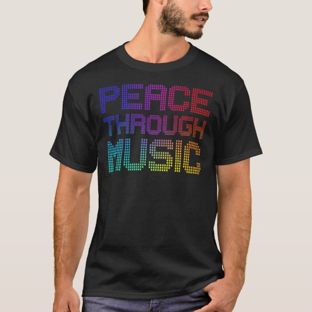 Camiseta Peace Through Concert Music Shirt - C (Frente)