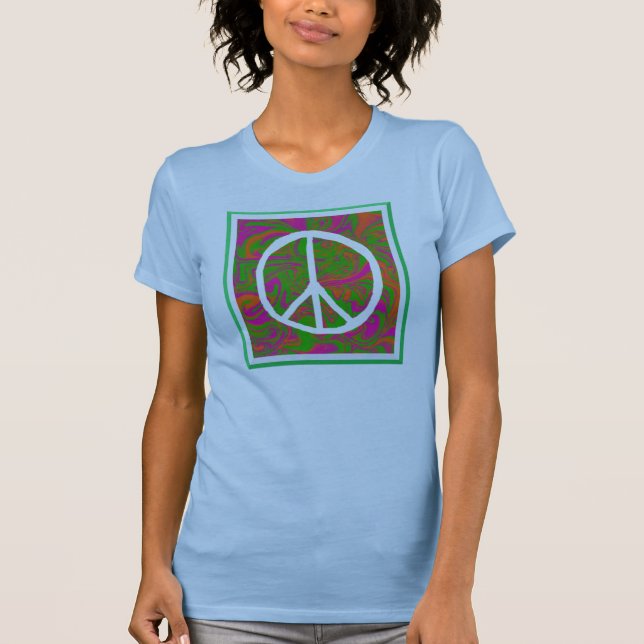 Camiseta Peace Twofer Sheer T-Shirt (Frente)