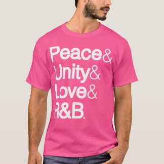 Camiseta Peace Unity Love Rb Rnb Soul Music Lovers