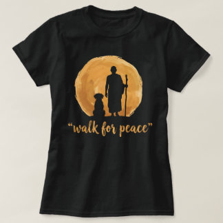 Camiseta Peace Walking Monks With Aloka Dog