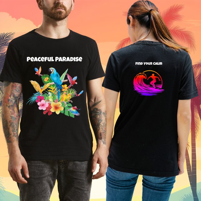 Camiseta Peaceful Paradise Find Your Calm (Criador carregado)