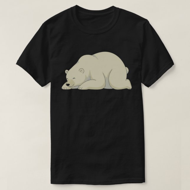 Camiseta Peaceful Sleeping Bear Illustration – Calm Everyda (Frente do Design)